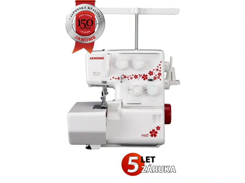 Overlock JANOME 990D + 4 patky ZDARMA!
